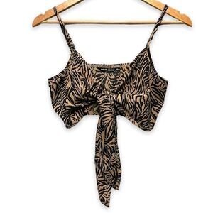 Tie Front Stripe Top 